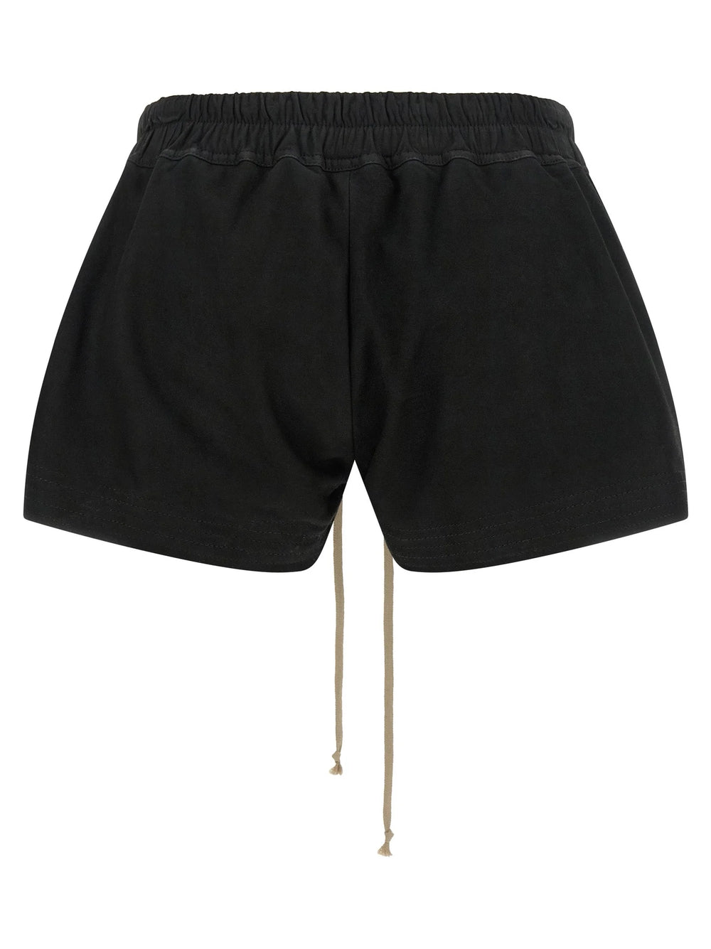 Rick Owens Black Lamb Leather Bermuda Shorts