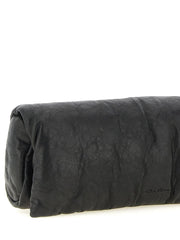 Rick Owens Black Lamb Leather Clutch Bag