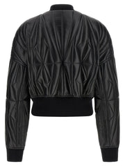 Rick Owens Black Lamb Leather Leather Jacket - 2