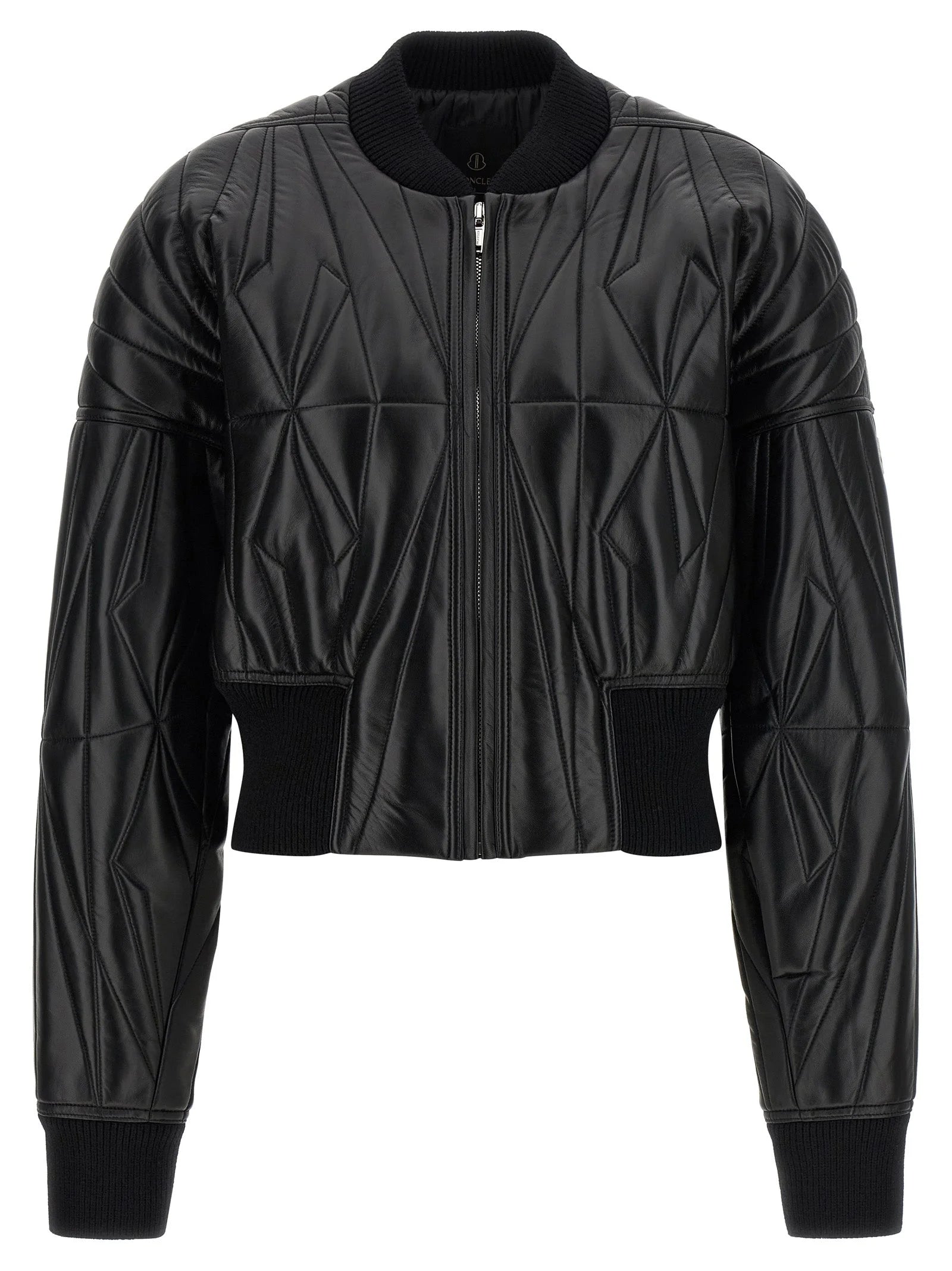 Rick Owens Black Lamb Leather Leather Jacket - 2
