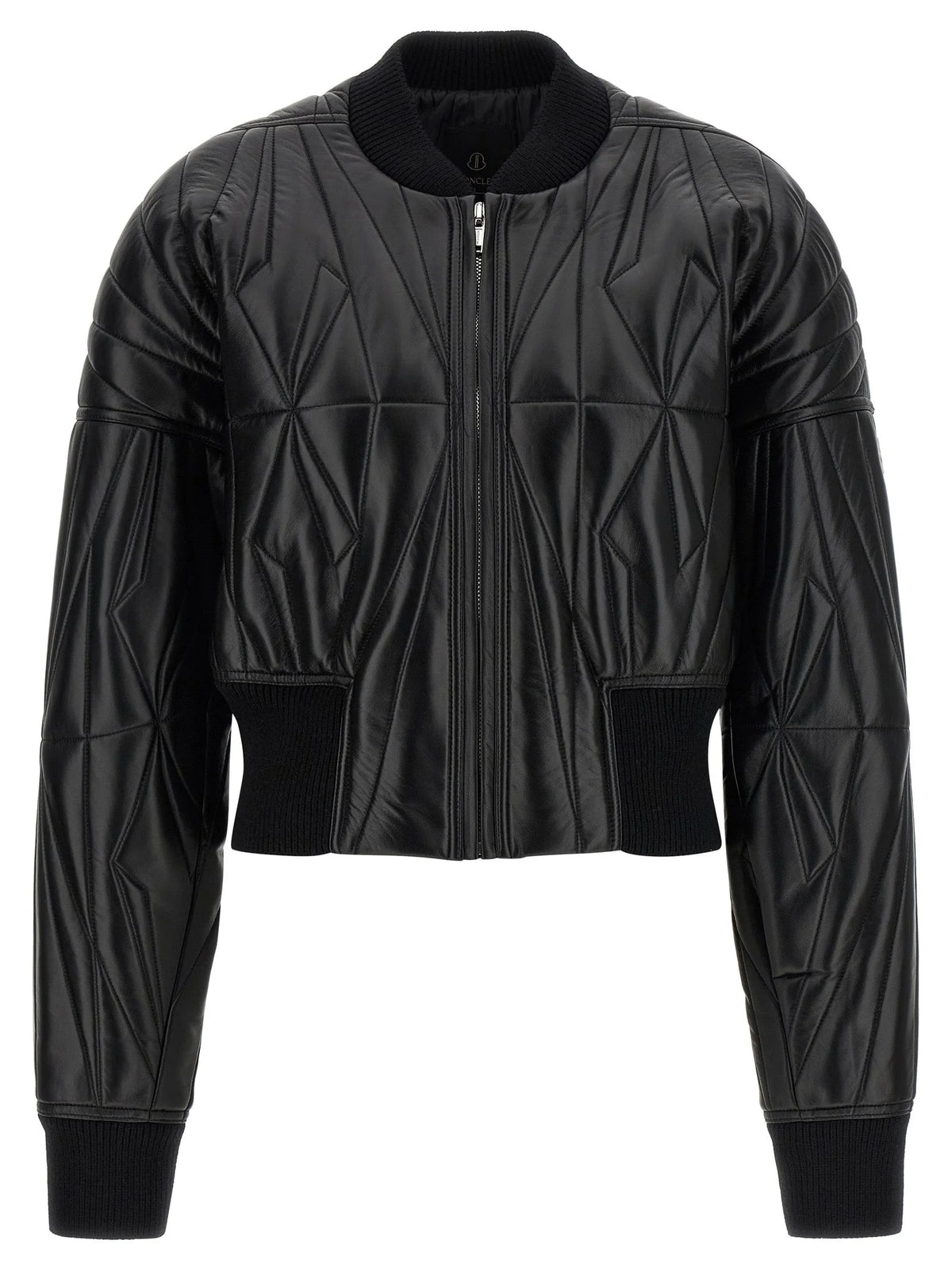 Rick Owens Black Lamb Leather Leather Jacket - 2