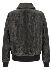 Rick Owens Black Lamb Leather Leather Jacket