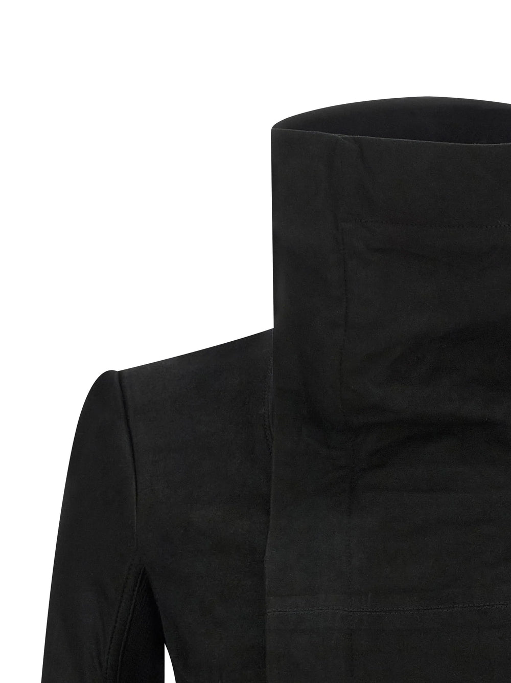 Rick Owens Black Lamb Leather Leather Jacket