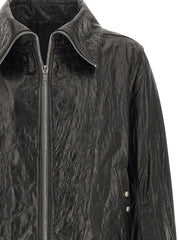 Rick Owens Black Lamb Leather Leather Jacket