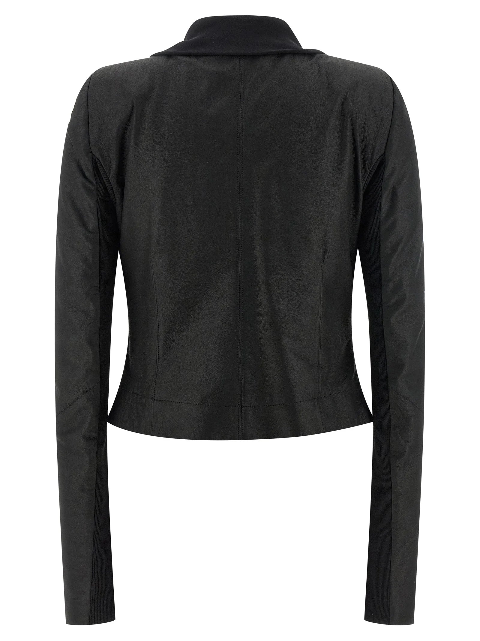 Rick Owens Black Lamb Leather Leather Jacket - IT44