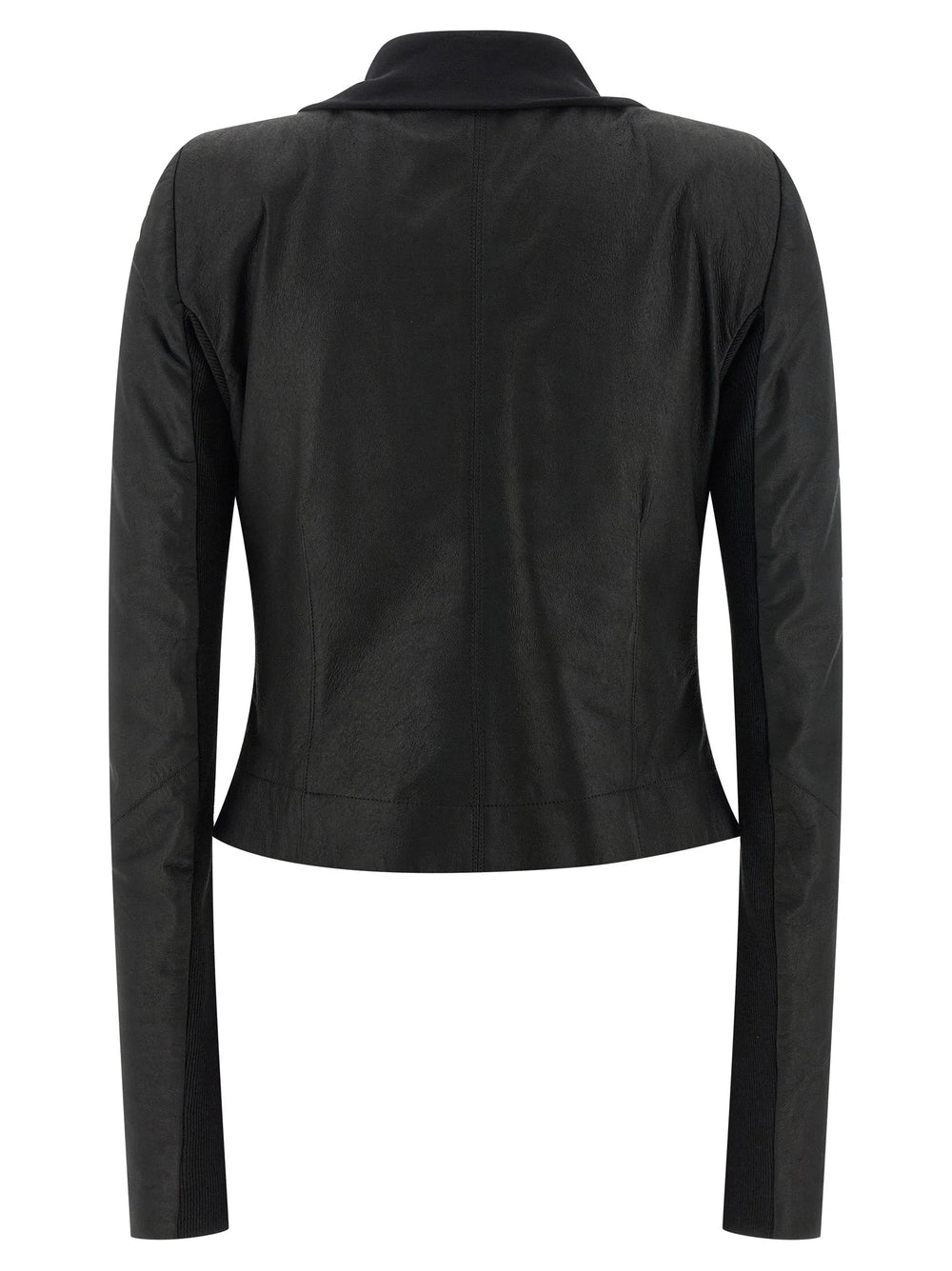 Rick Owens Black Lamb Leather Leather Jacket - IT44