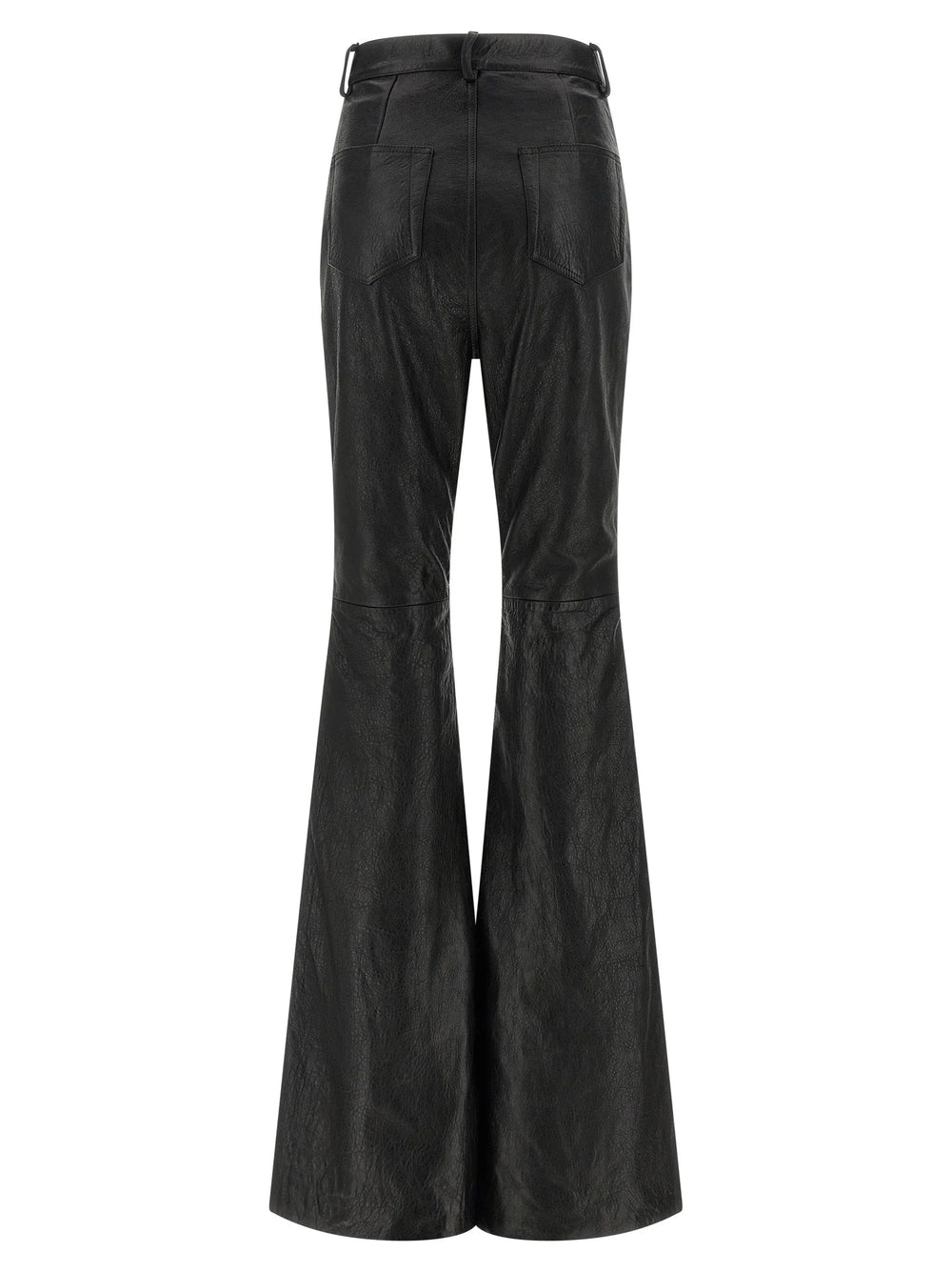 Rick Owens Black Lamb Leather Pants - 26