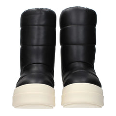 Rick Owens Black Leather Ankle Boots - EU40/US7