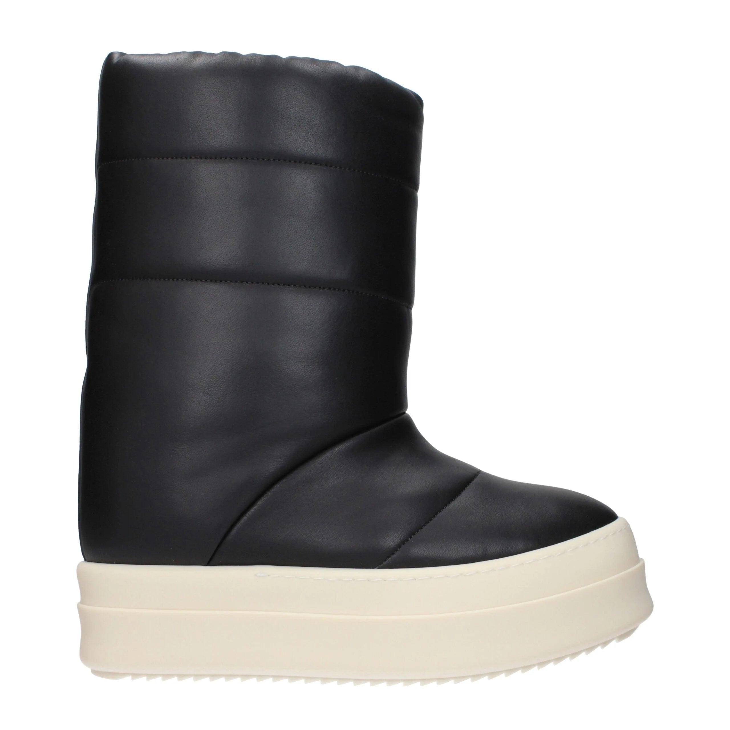 Rick Owens Black Leather Ankle Boots - EU40/US7