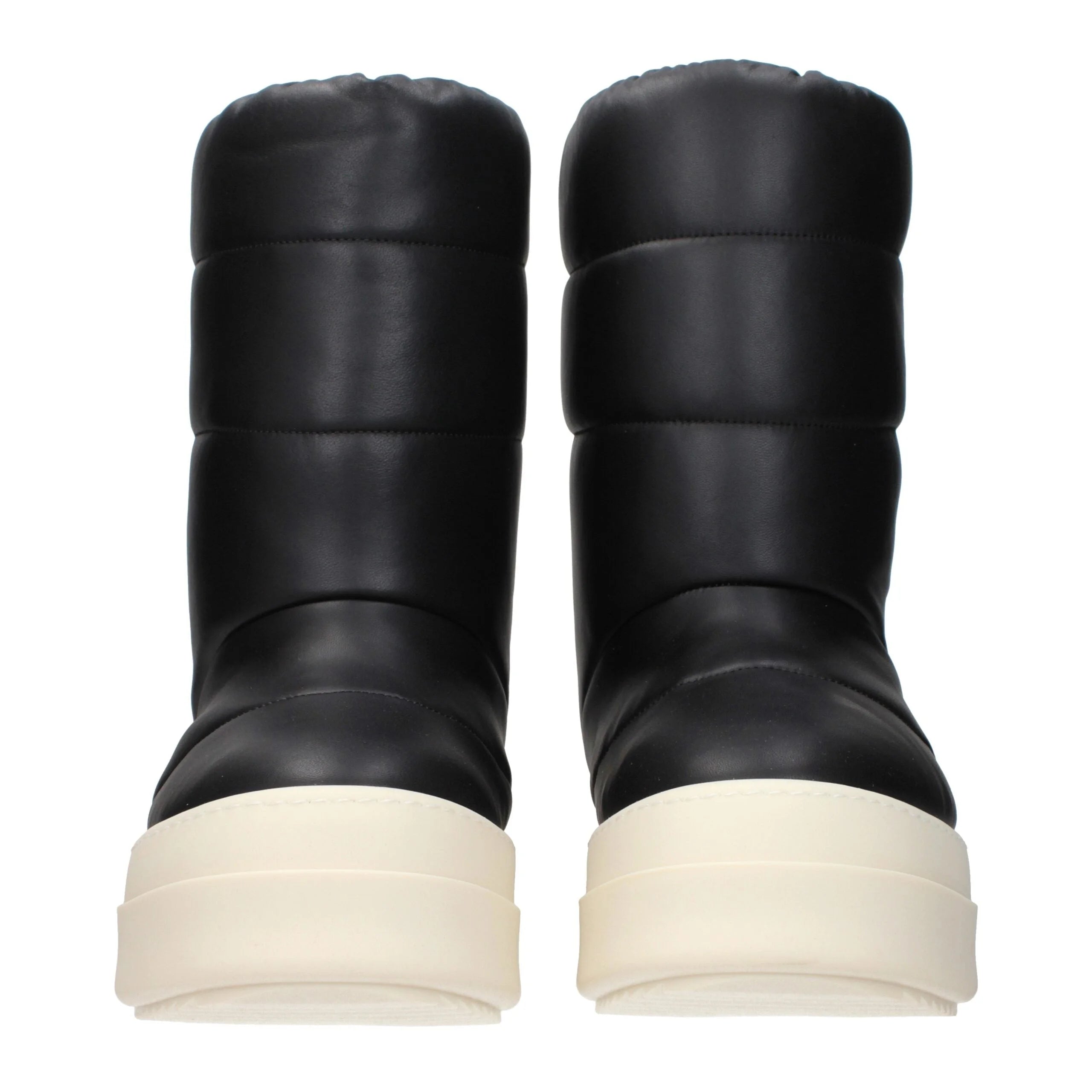 Rick Owens Black Leather Ankle Boots - EU40/US7