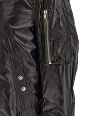 Rick Owens Black Nylon Bomber