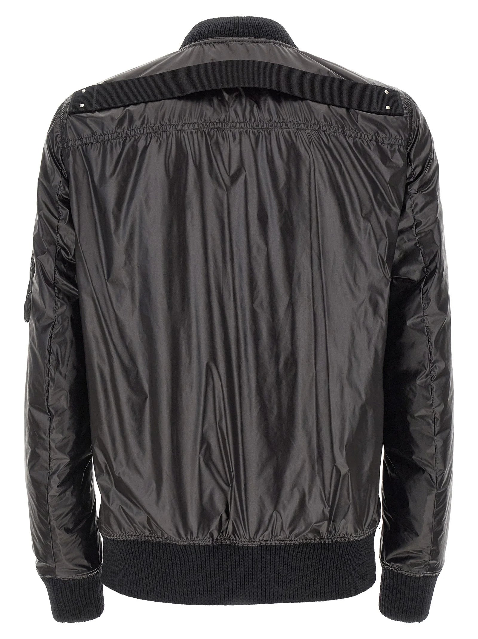 Rick Owens Black Nylon Bomber