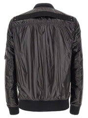 Rick Owens Black Nylon Bomber