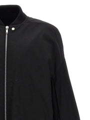 Rick Owens Black Nylon Bomber - 48 | M
