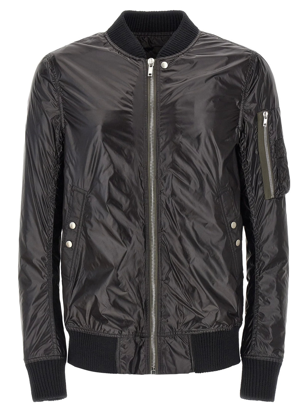 Rick Owens Black Nylon Bomber