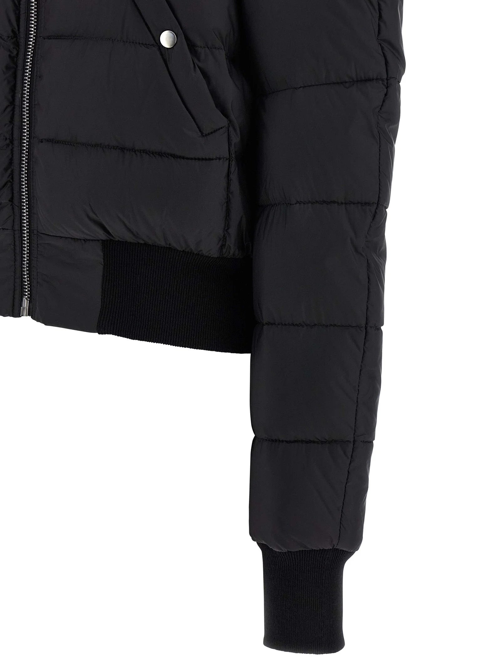 Rick Owens Black Nylon Bomber - IT42