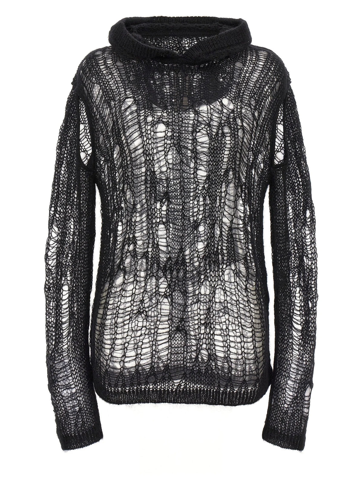 Rick Owens Black Nylon Cardigan - S