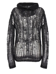 Rick Owens Black Nylon Cardigan - S