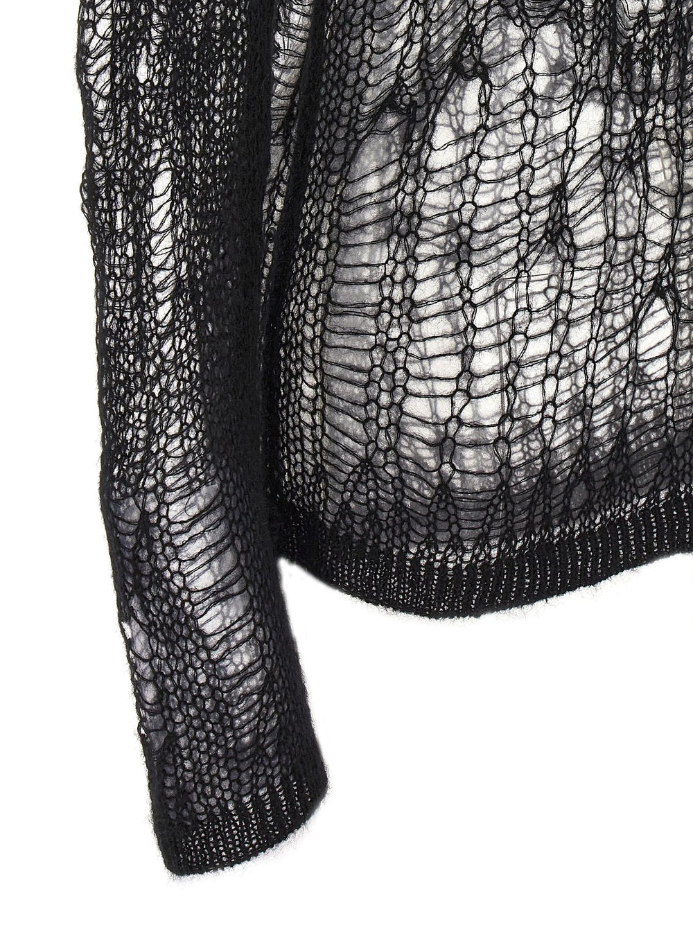 Rick Owens Black Nylon Cardigan - S