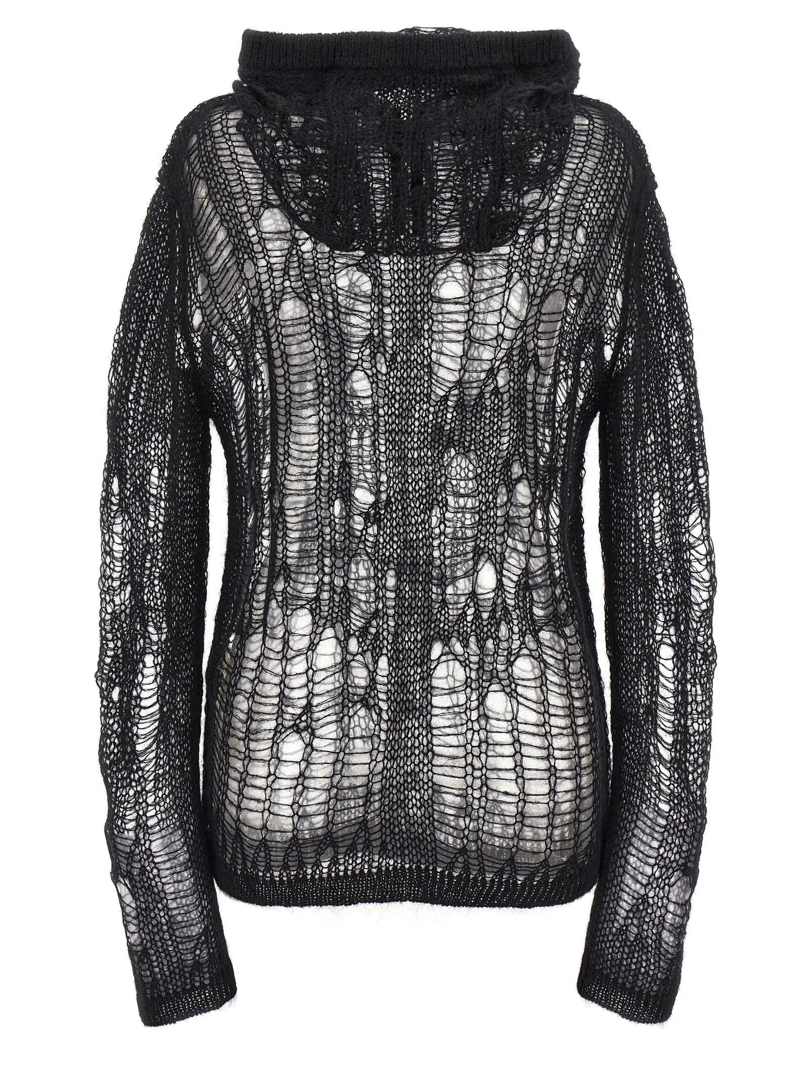 Rick Owens Black Nylon Cardigan - S
