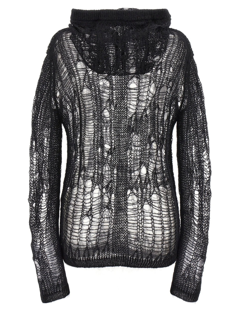 Rick Owens Black Nylon Cardigan - S