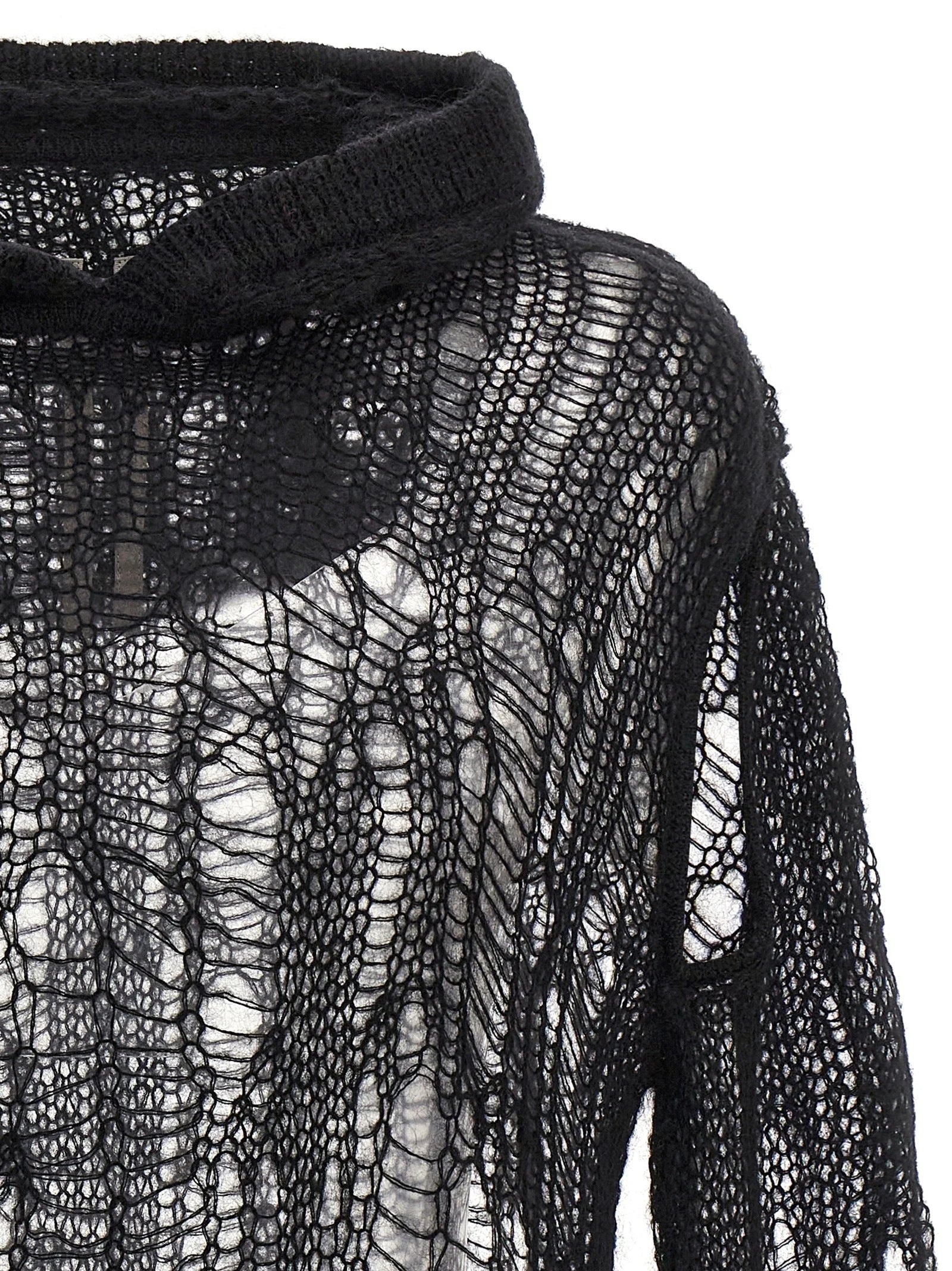 Rick Owens Black Nylon Cardigan - S