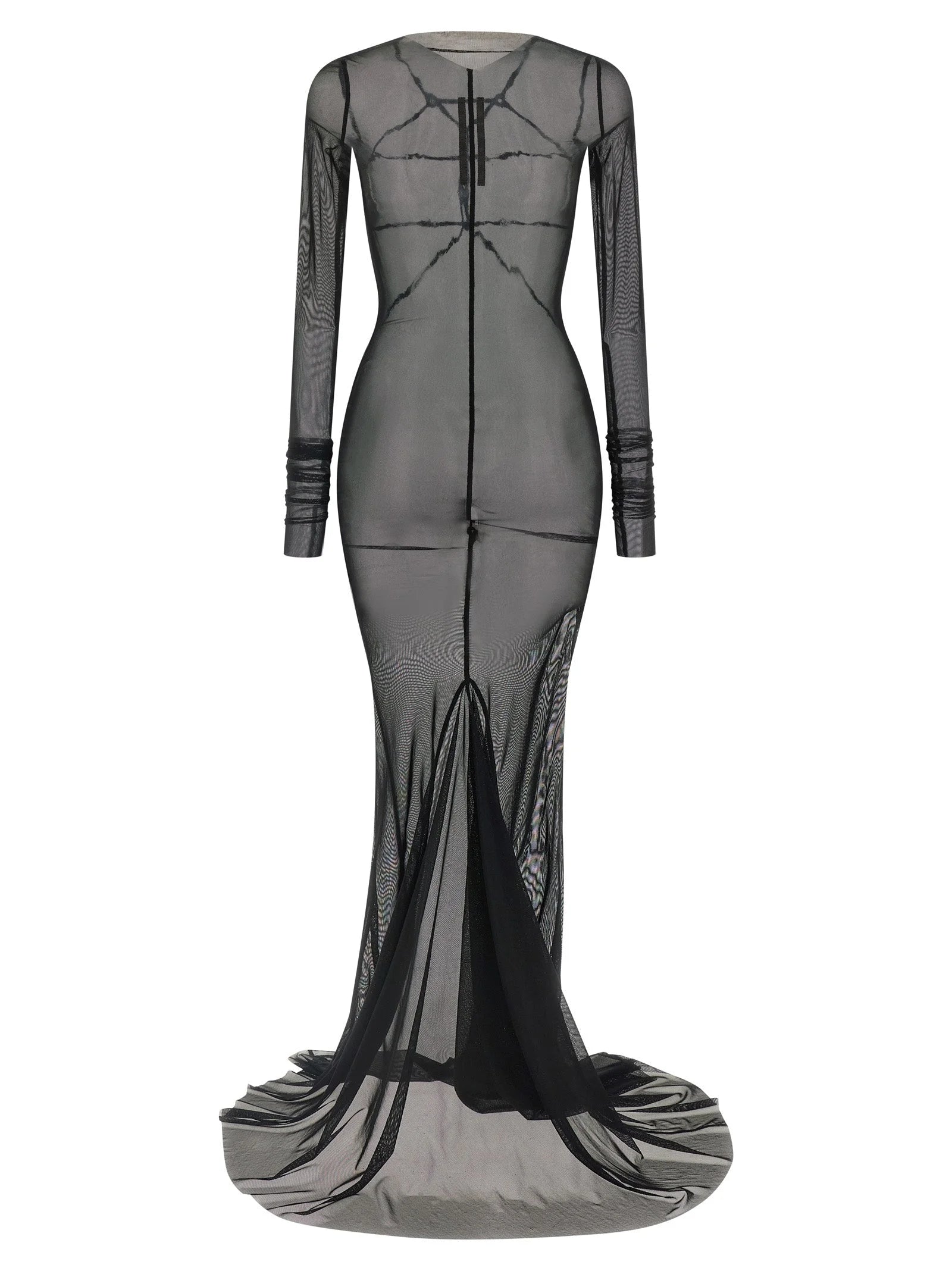 Rick Owens Black Nylon Long Dress
