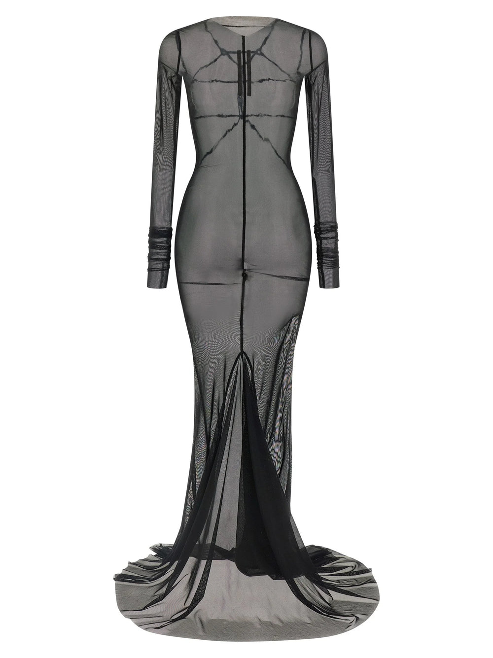 Rick Owens Black Nylon Long Dress