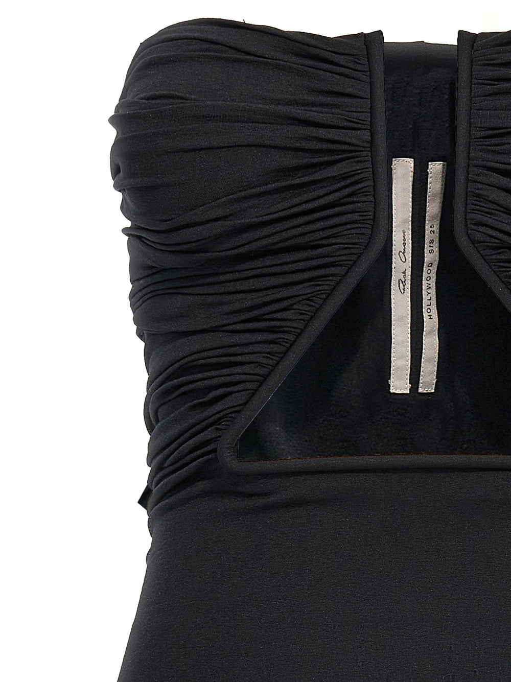 Rick Owens Black Nylon Short Dress - IT42