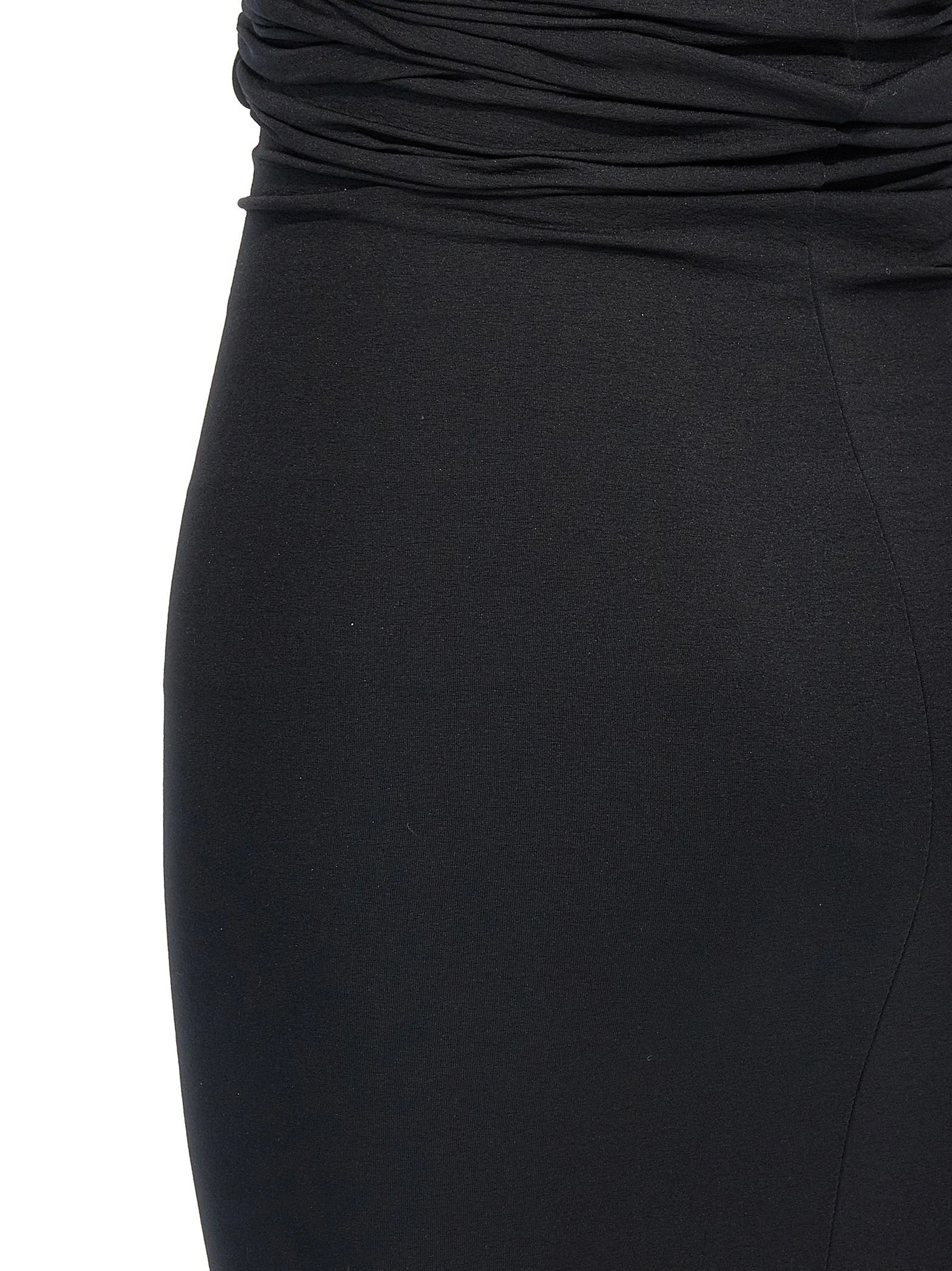 Rick Owens Black Nylon Short Dress - IT42