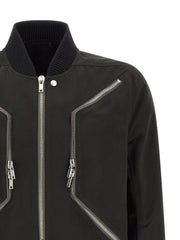 Rick Owens Black Polyester Bomber