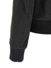 Rick Owens Black Polyester Bomber