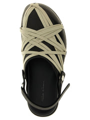 Rick Owens Black Ramie Mules
