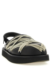 Rick Owens Black Ramie Mules