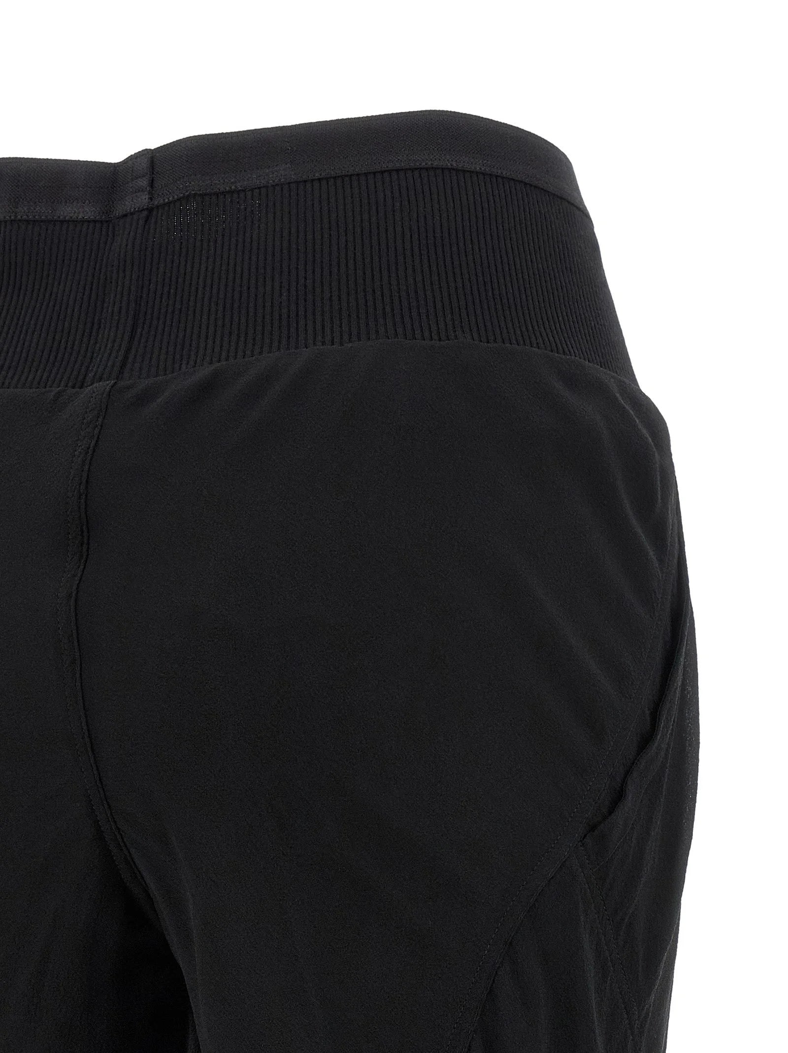 Rick Owens Black Silk Flared Pants