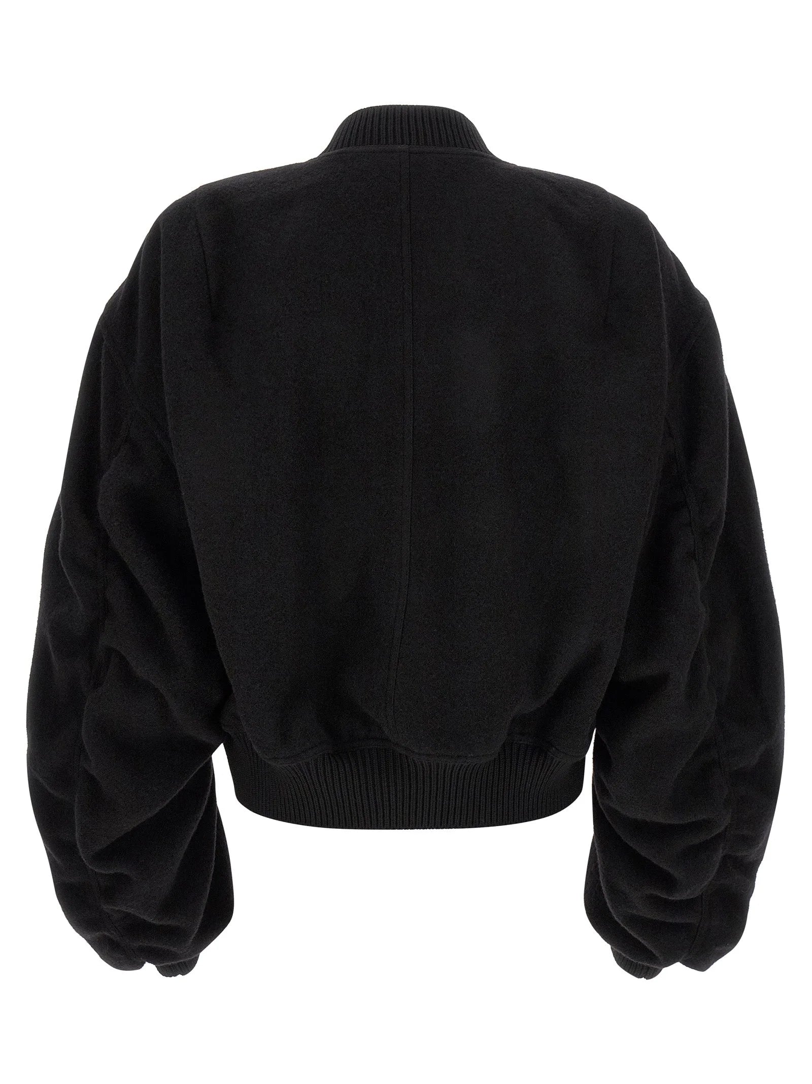 Rick Owens Black Virgin Wool Bomber