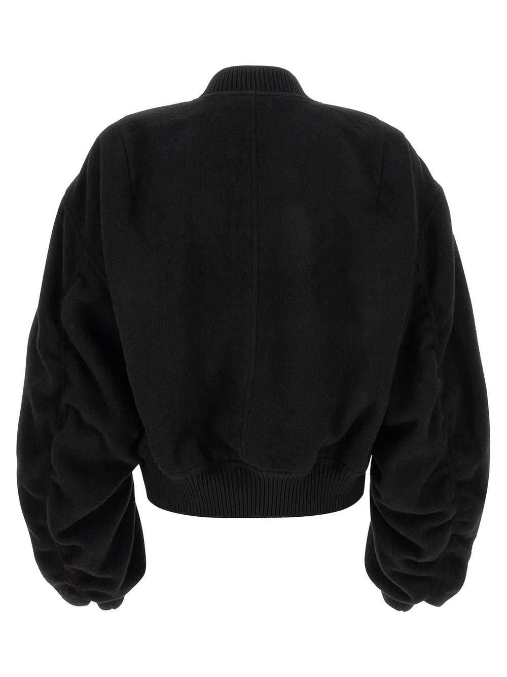 Rick Owens Black Virgin Wool Bomber