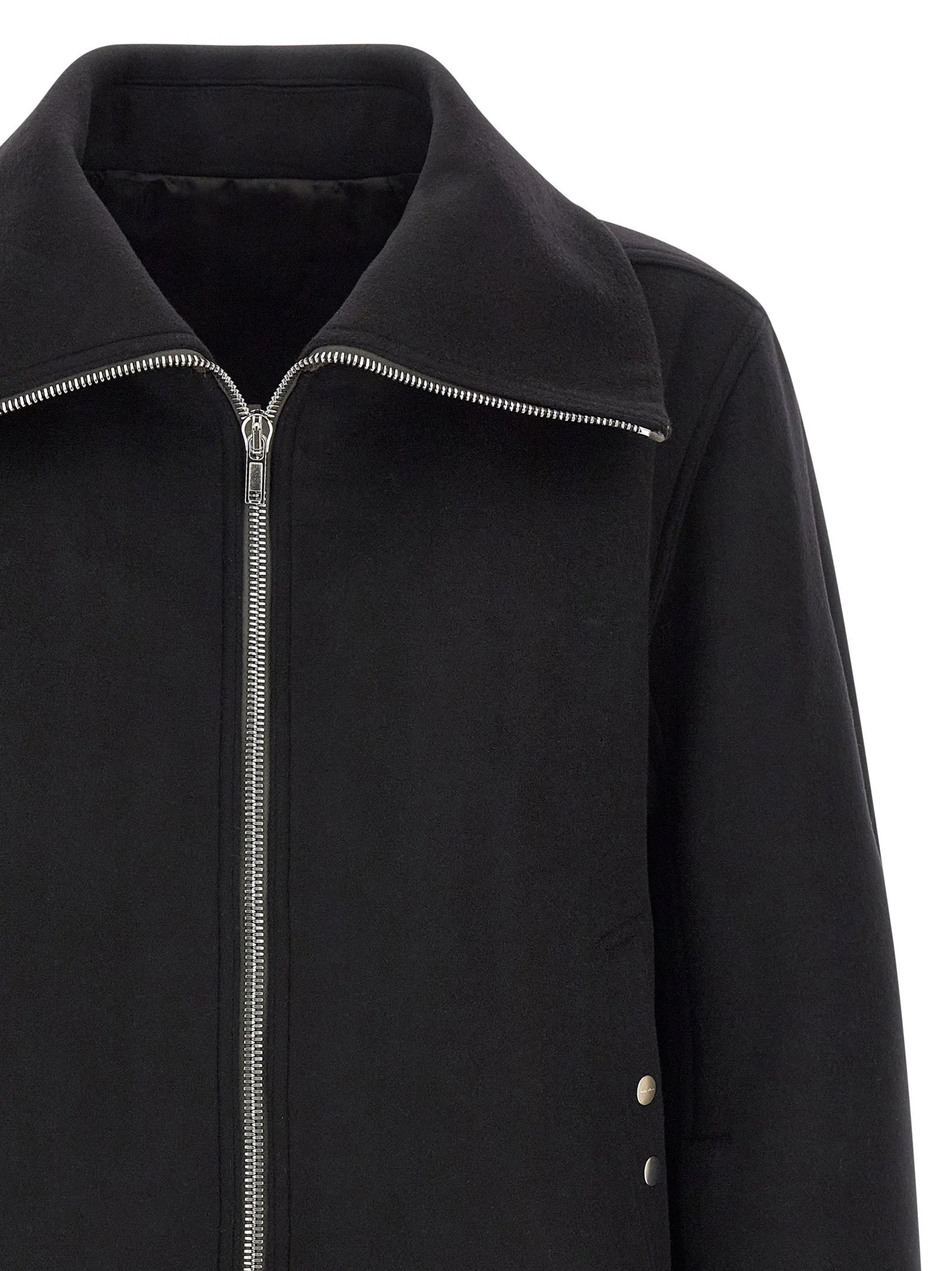 Rick Owens Black Virgin Wool Bomber