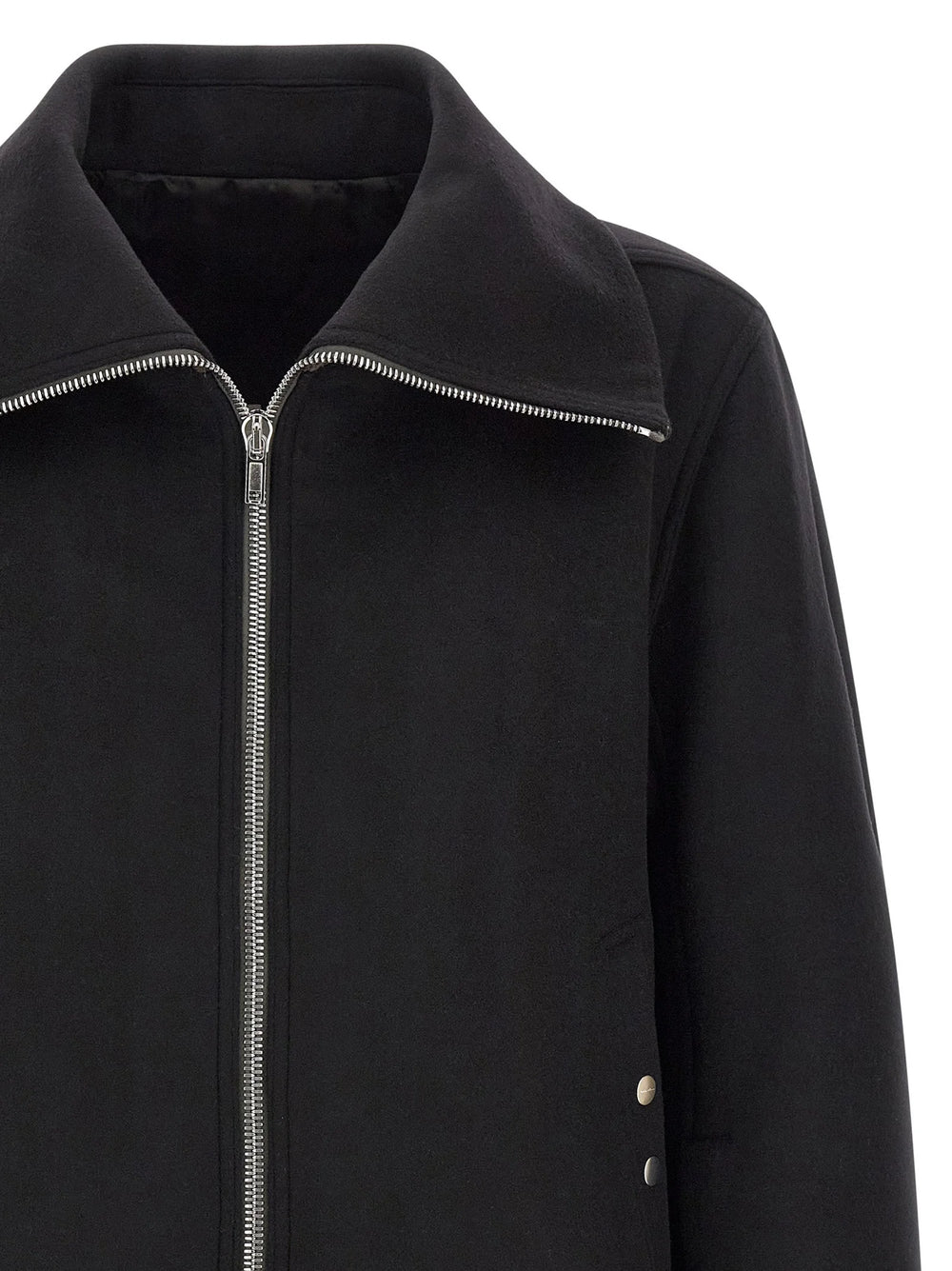 Rick Owens Black Virgin Wool Bomber