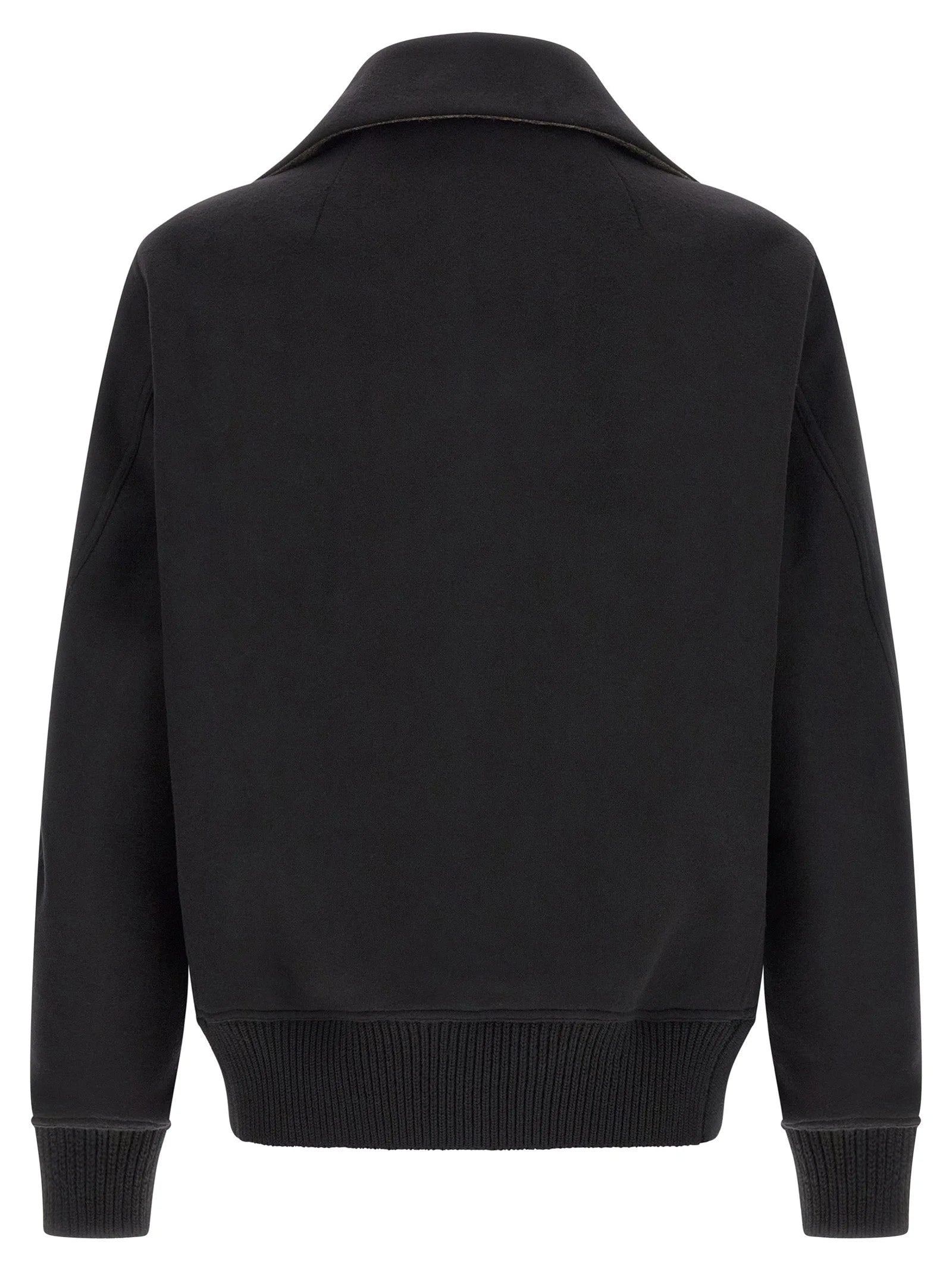 Rick Owens Black Virgin Wool Bomber