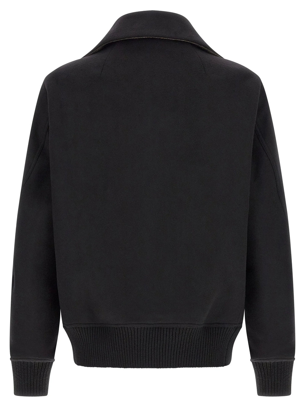 Rick Owens Black Virgin Wool Bomber