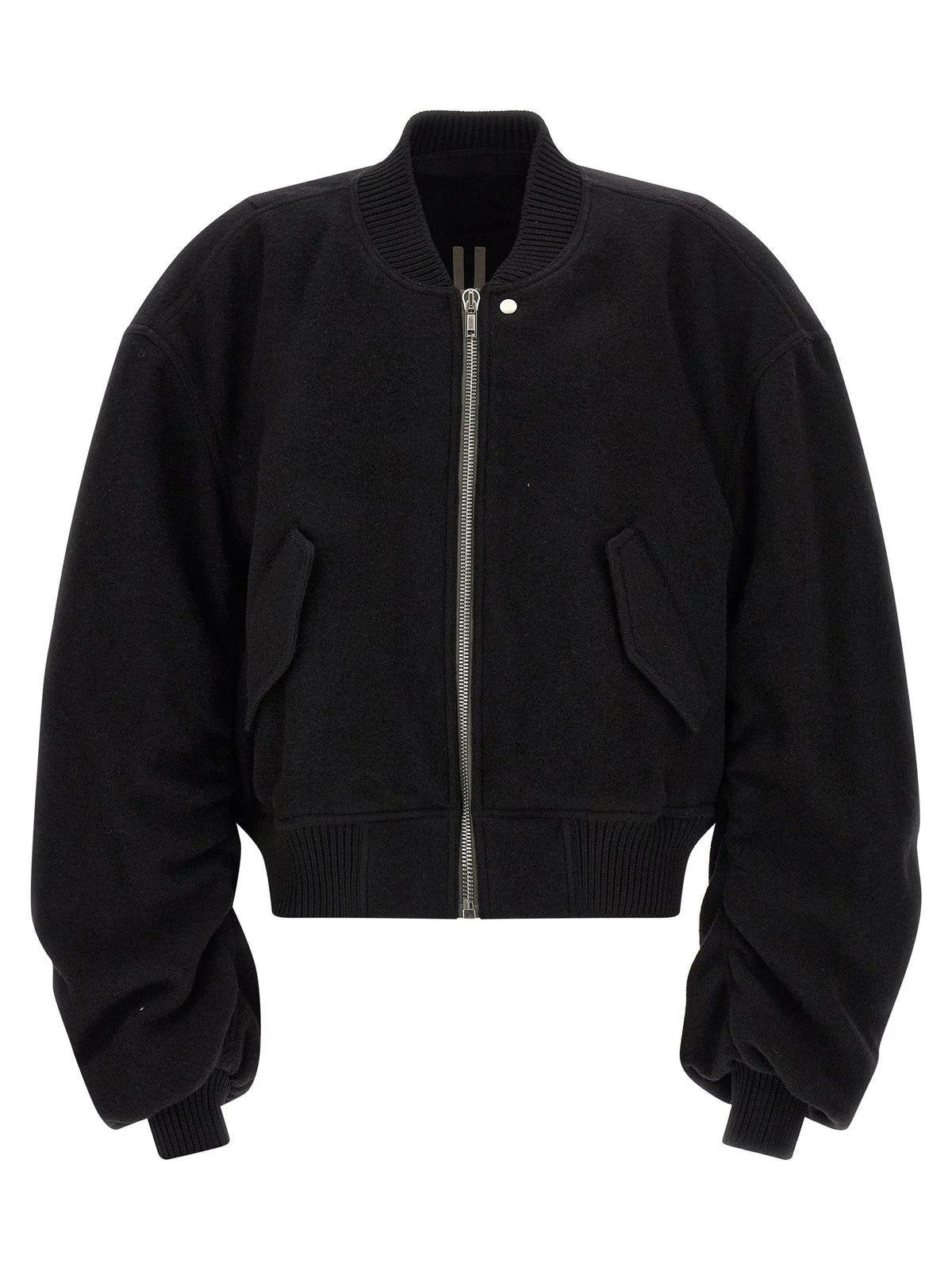 Rick Owens Black Virgin Wool Bomber