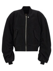 Rick Owens Black Virgin Wool Bomber