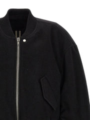 Rick Owens Black Virgin Wool Bomber