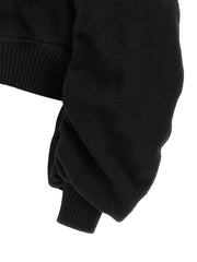 Rick Owens Black Virgin Wool Bomber
