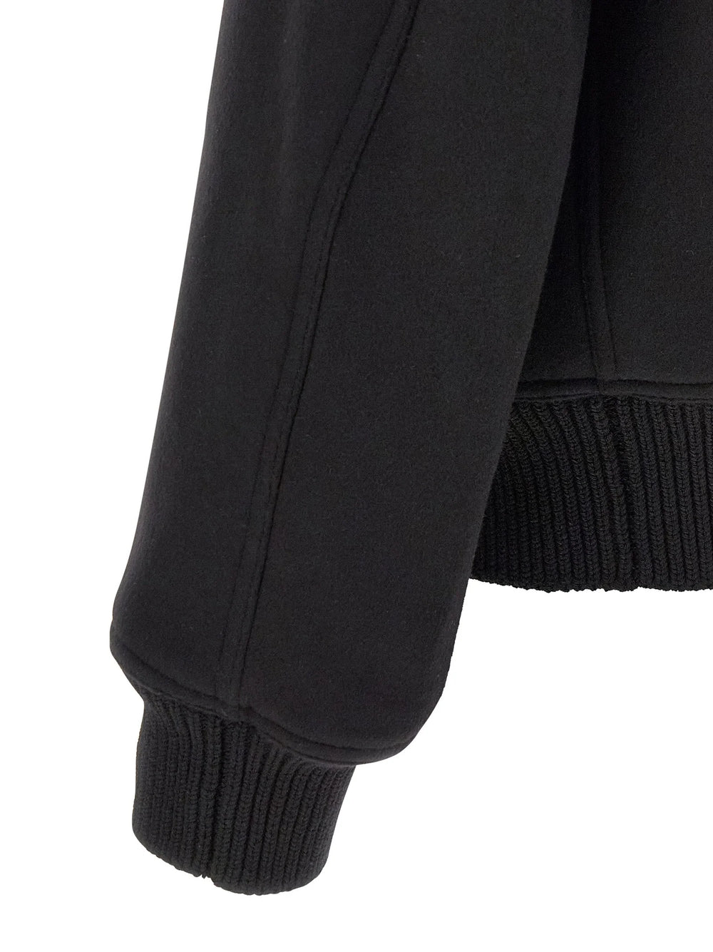 Rick Owens Black Virgin Wool Bomber
