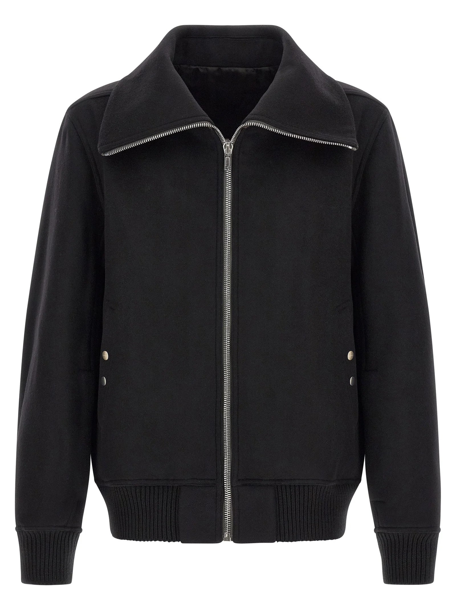 Rick Owens Black Virgin Wool Bomber
