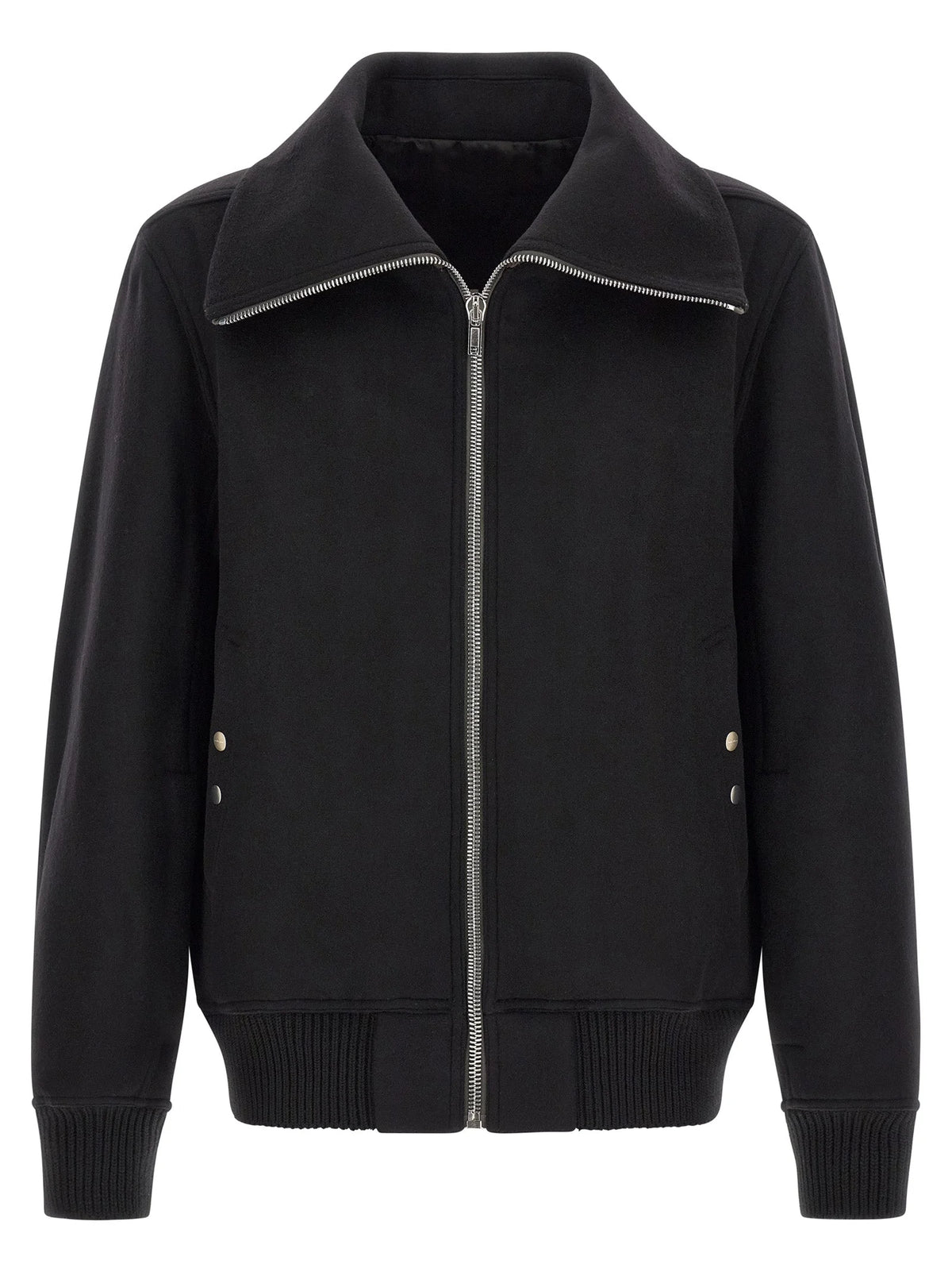 Rick Owens Black Virgin Wool Bomber