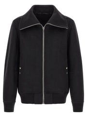 Rick Owens Black Virgin Wool Bomber