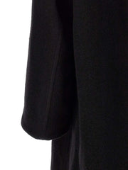 Rick Owens Black Virgin Wool Coat